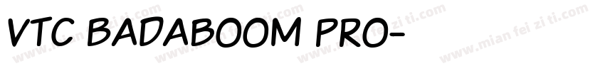 VTC Badaboom Pro字体转换